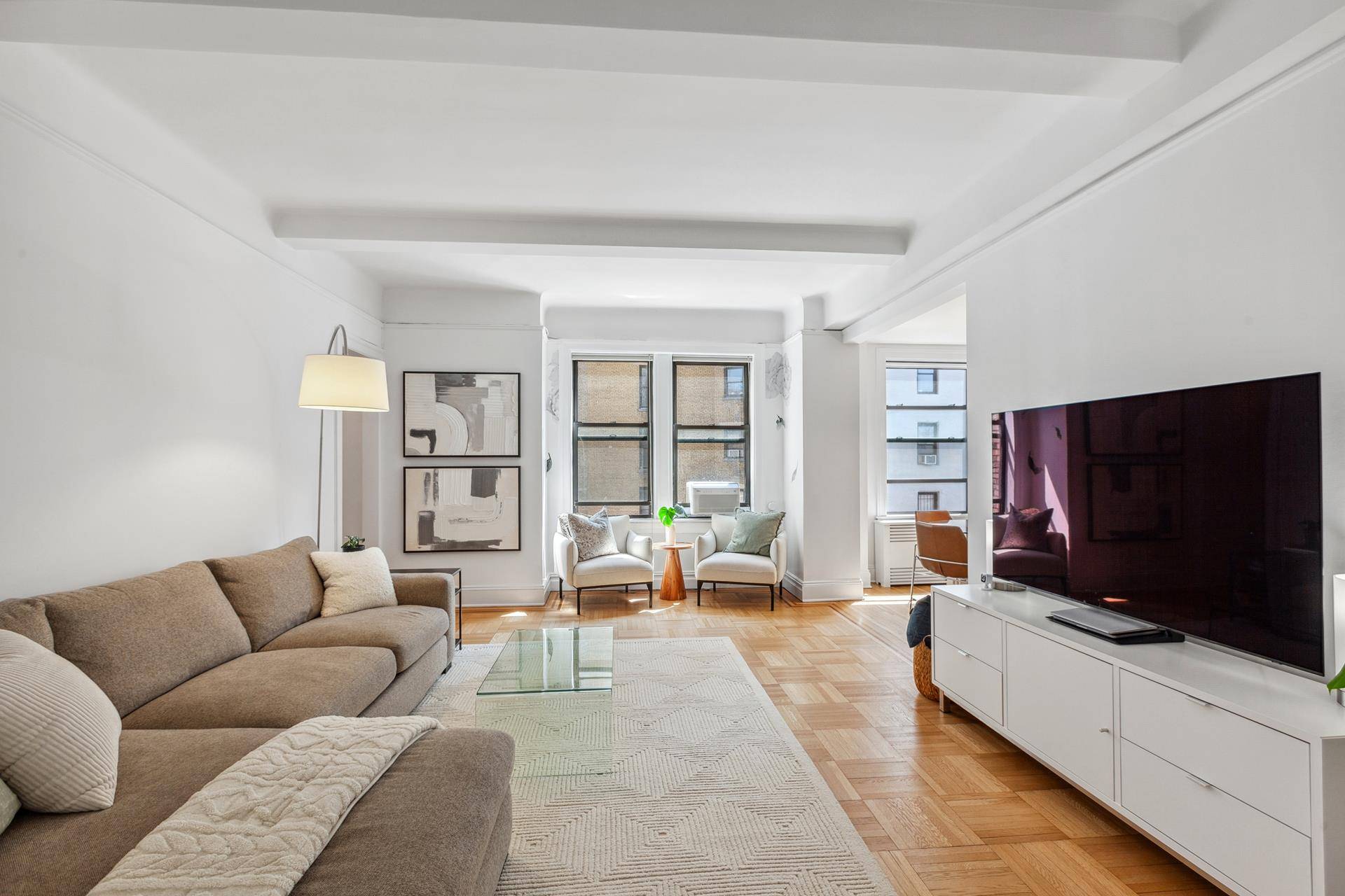 Must see this bright, sunny, quiet and very spacious Junior 4 in the highly coveted C line in a pristine full service doorman co op in prime Upper West Side ...