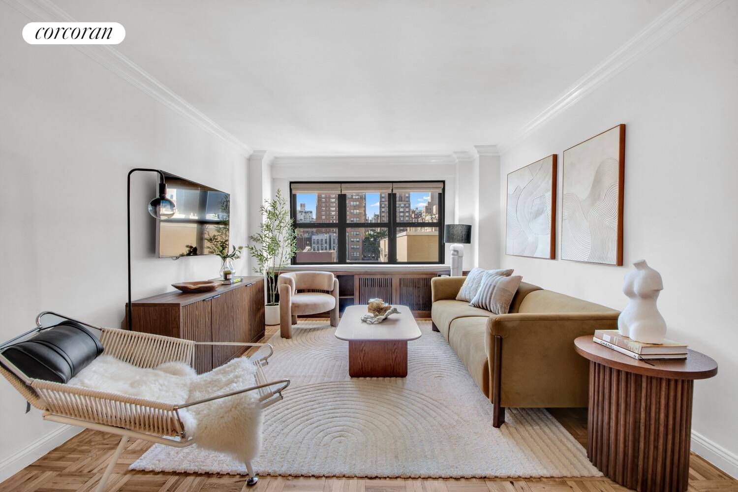 Spacious, Renovated 1 Bedroom with Expansive Views in Full Service Cond Op This beautifully renovated oversized one bedroom apartment offers an impressive layout with a massive living room that comfortably ...