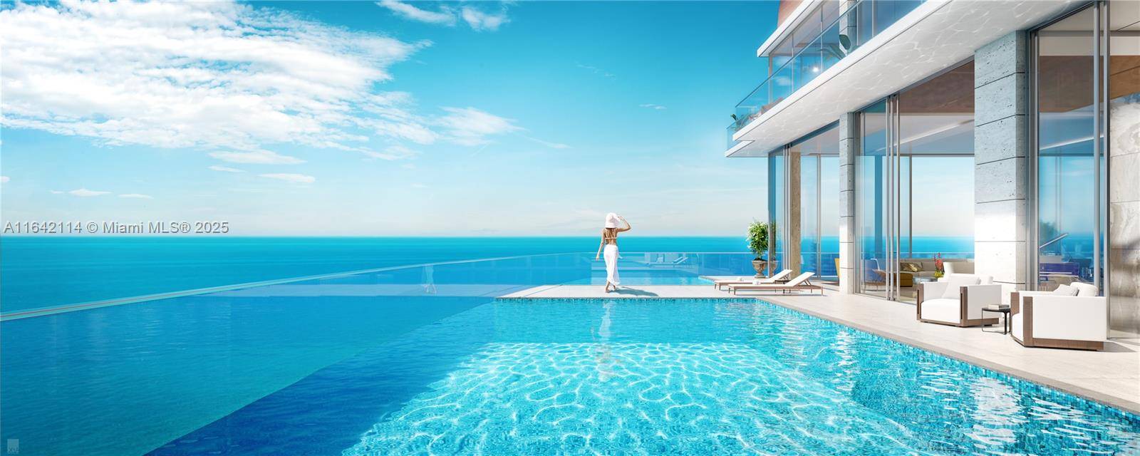 TWO STORY PENTHOUSE THAT GIVES YOU A SINGLE FAMILY HOME LIFESTYLE IN THE SKY WITH 37' GLASS OCEANFRONT PRIVATE POOL, OVER 9000 SQFT OF LIVING SPACE, 4200 SQFT OF TERRACE, ...