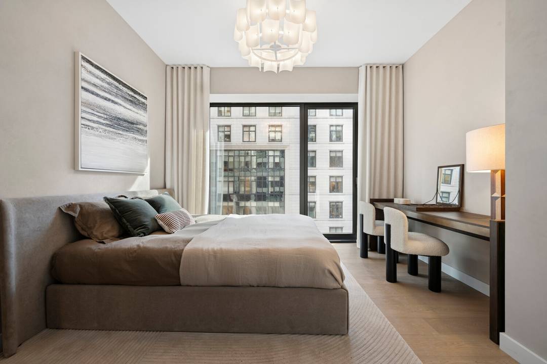 Residence 1007 is a 728 square foot one bedroom home with southern exposures and a refined sense of scale and understated grandeur.