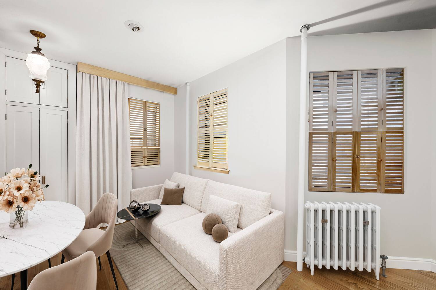 Nestled in the heart of the East Village, this charming HDFC co op offers a unique blend of historic character and modern refinement.