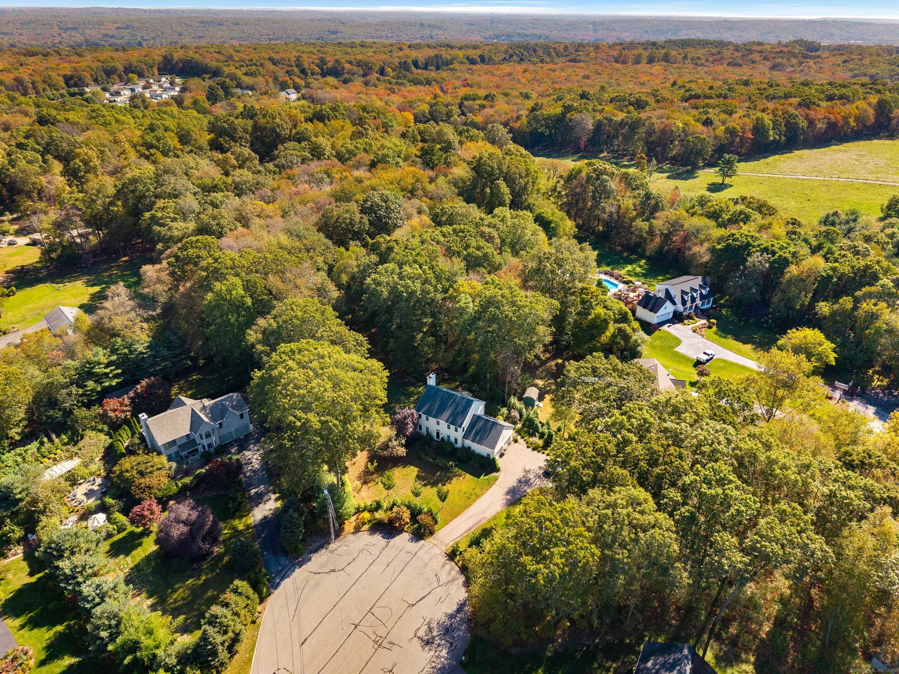 Beautiful New England Colonial set on a full acre at the end of a cul de sac !