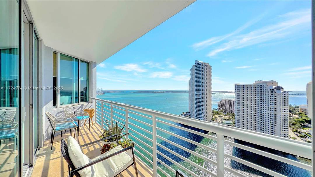Stunning 2BR 2BA bayfront condo in a full service, resort style building in downtown Miami !