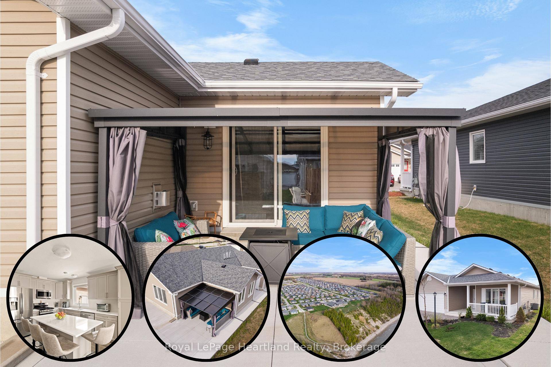 Step into a home that celebrates the art of outdoor living at The Bluffs at Huron !