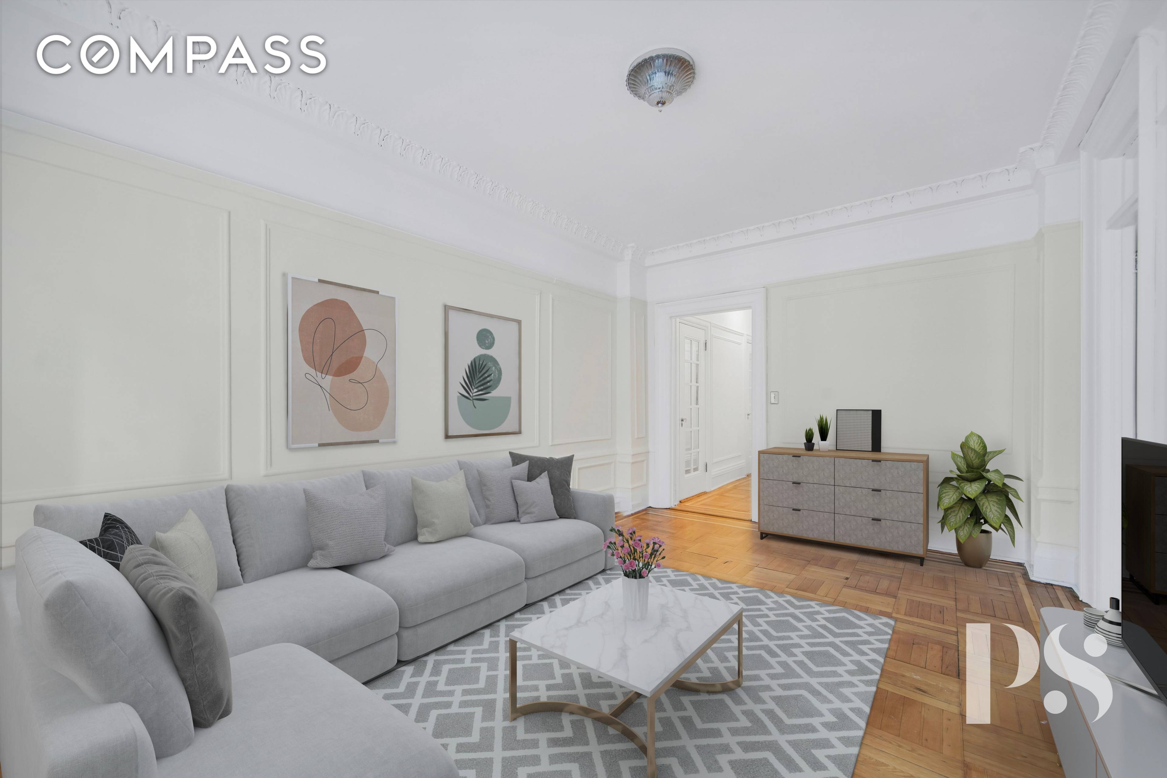 Step into the timeless elegance of this meticulously crafted prewar residence in the heart of Midtown.