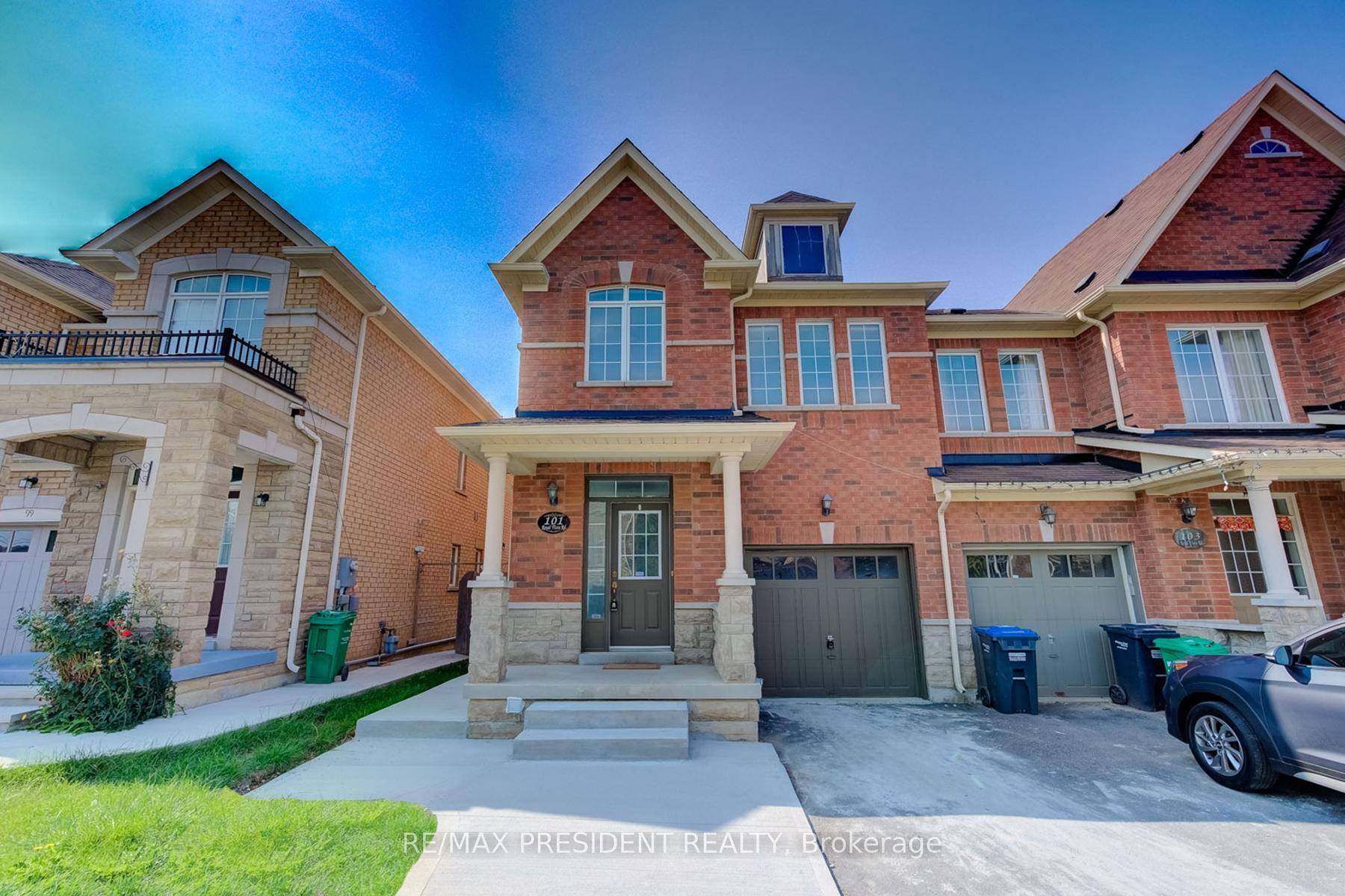This large end unit townhome feels like a semi detached !