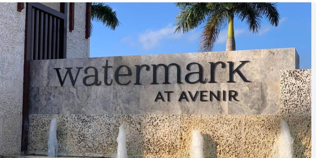 Stunning furnished annual rental in Watermark at Avenir, offering luxury living with exceptional upgrades throughout.
