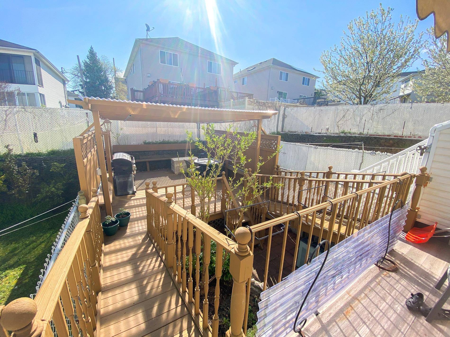 Beautiful Single Family home in Staten Island with upgrades made to the interior and exterior, offering you much more than a simple home, but a great entertainment space.
