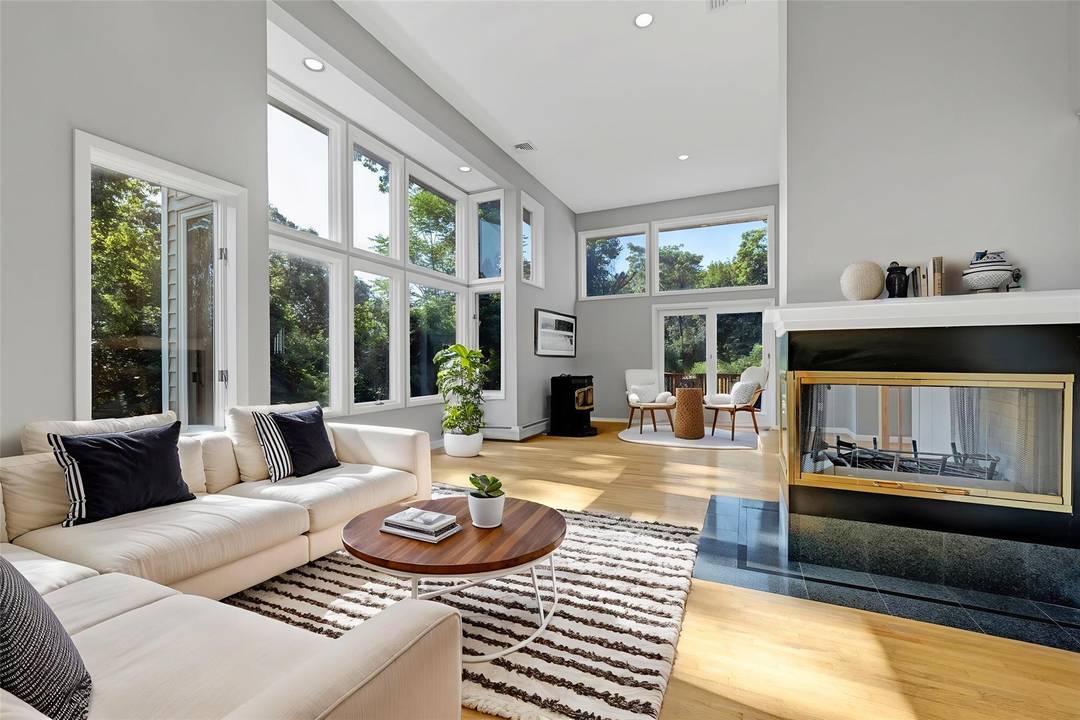 Tucked in the lush charm of Piermont where art, architecture, and Hudson River history meet this light filled, four bed, four bath multi level contemporary offers a unique blend of ...