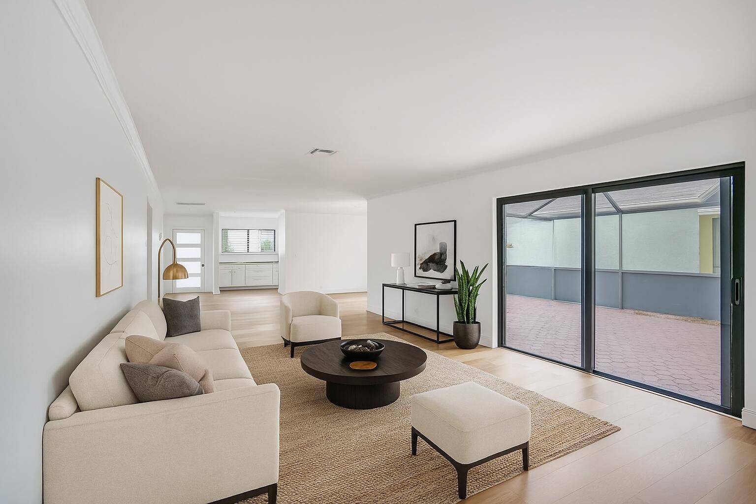 TOTALLY RENOVATED WITH IMPACT GLASS.