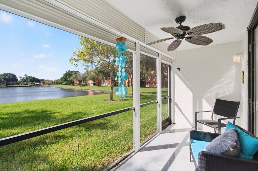 Impeccably maintained and move in ready, this updated lakefront condo in Lakes of Delray offers 2 bedrooms, 2 bathrooms, and 1, 348 sq ft of beautifully finished living space.