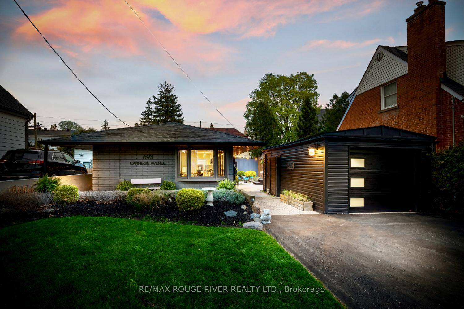 Wow... this lovingly renovated 1950s California Ranch Style Bungalow offers the best of both worlds modern loft style living in a fully detached home !