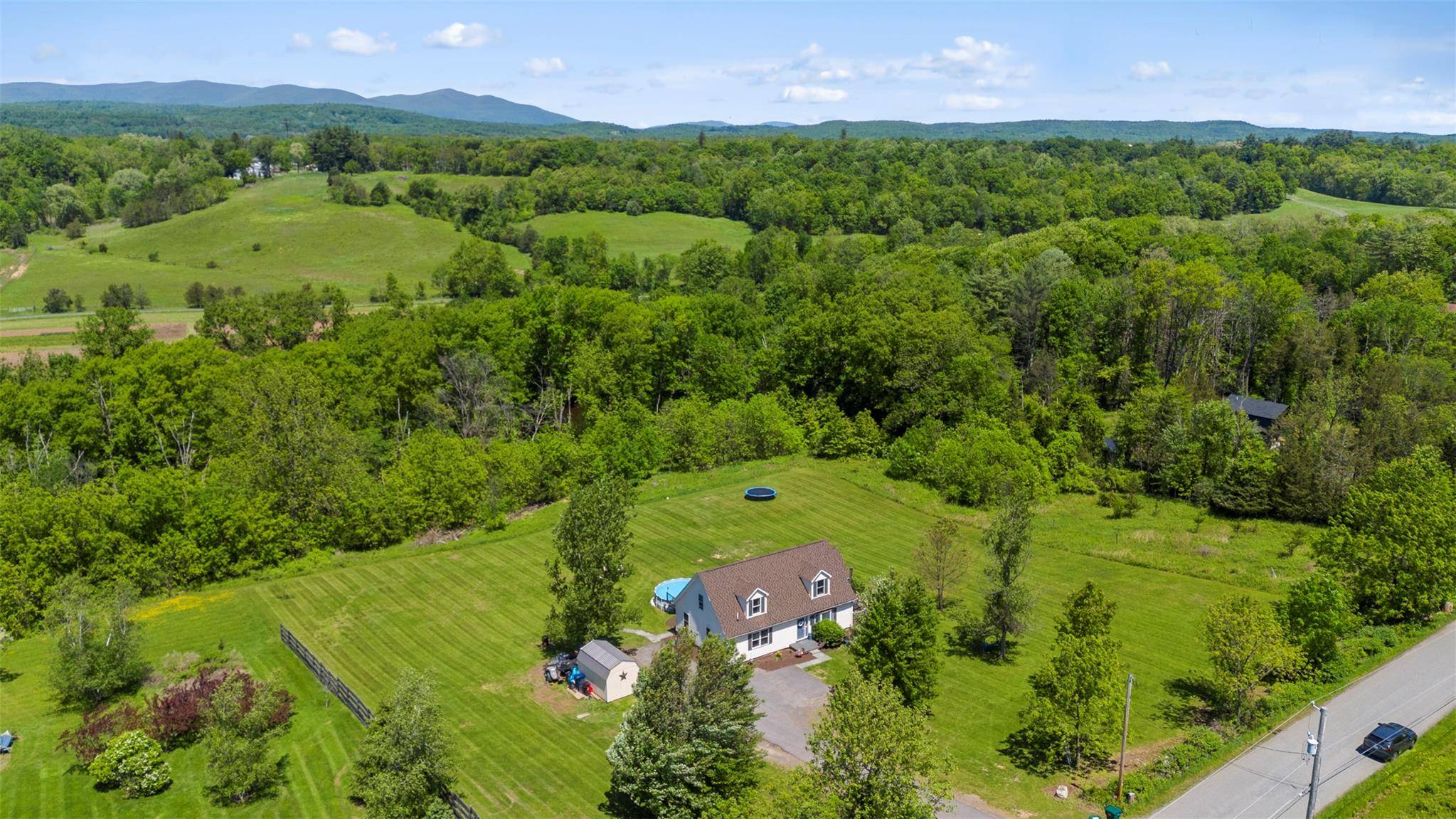 Privately situated, this country cape offers 4 bedrooms, 3 baths and nearly 2, 000 square feet of living space.