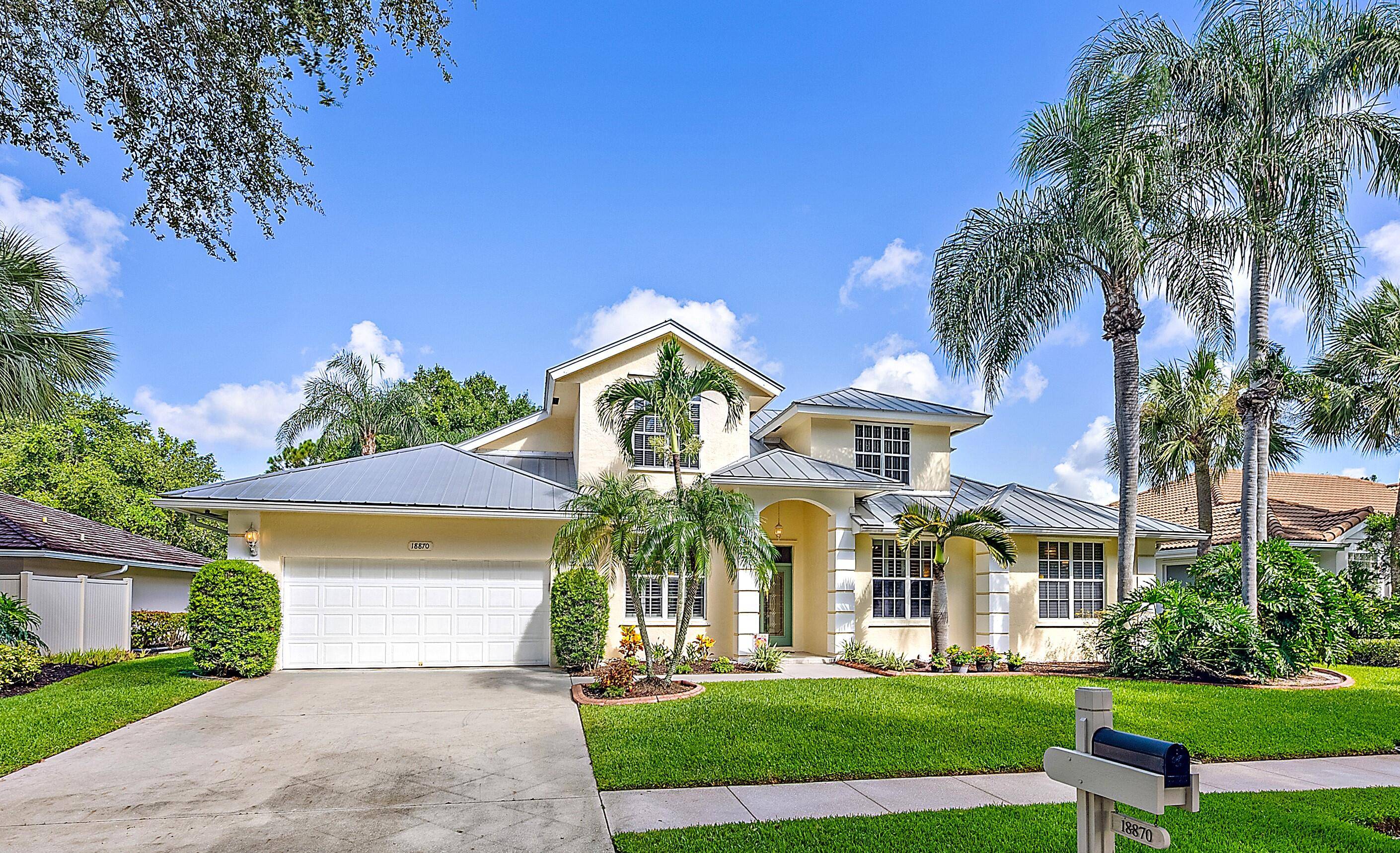 Located in The Shores of Jupiter, this 2 story pool home offers 3, 665 sq ft of living space, 5 bedrooms, a den office convertible to a 6th bedroom and ...
