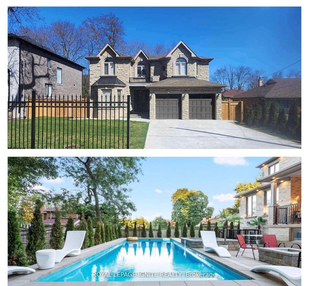 Discover The Epitome of Luxury Living In The Prestigious Scarborough Village, Offering Backyard Oasis w Inground Saltwater Swimming Pool with Spash pad, Spillover Spa and Fire Pit.