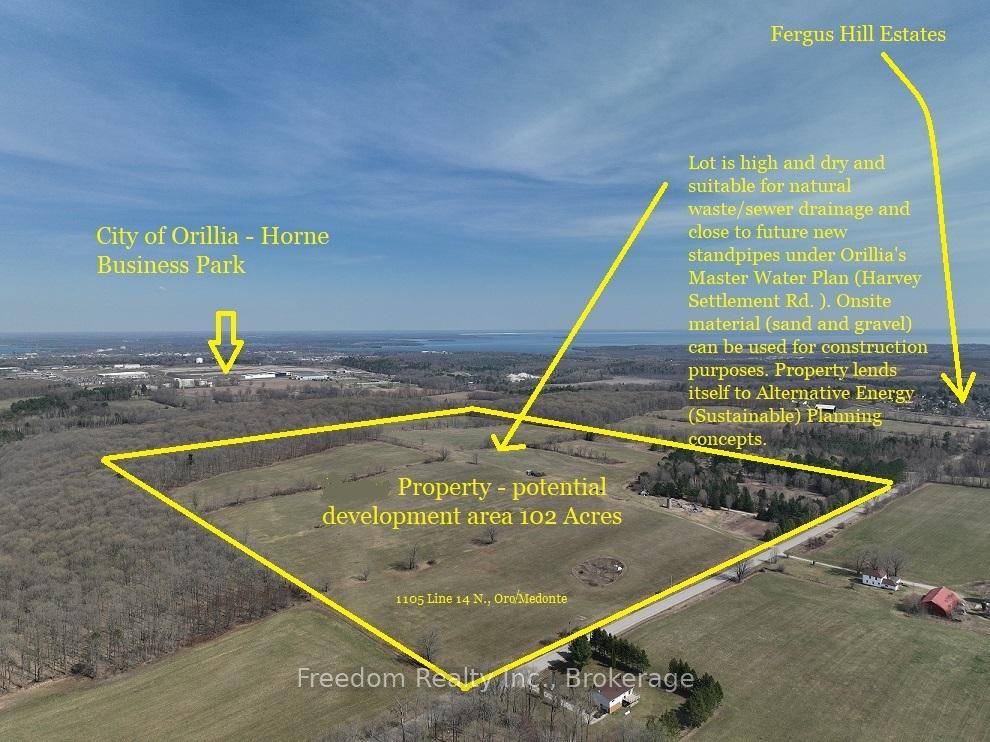 Investors Developers. Invest In Just Over 102 Acres Just West Of Orillia's West Ridge community of homes.