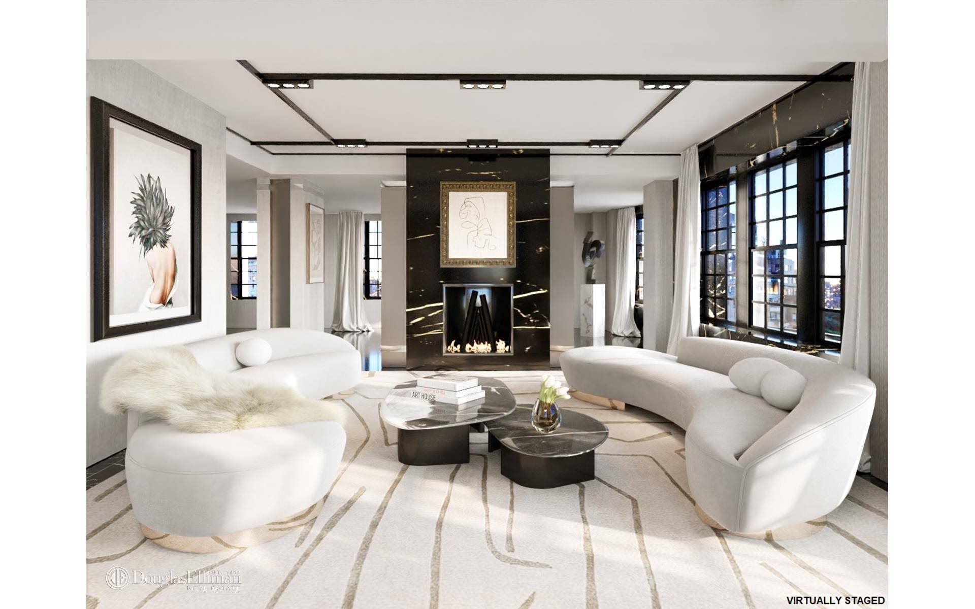 RARE AND SPECTACULAR PREWAR PENTHOUSE NEVER ON THE MARKET This palatial and dramatic triplex, perched at the top of the Marquand Condominium offers the discerning buyer the best of all ...