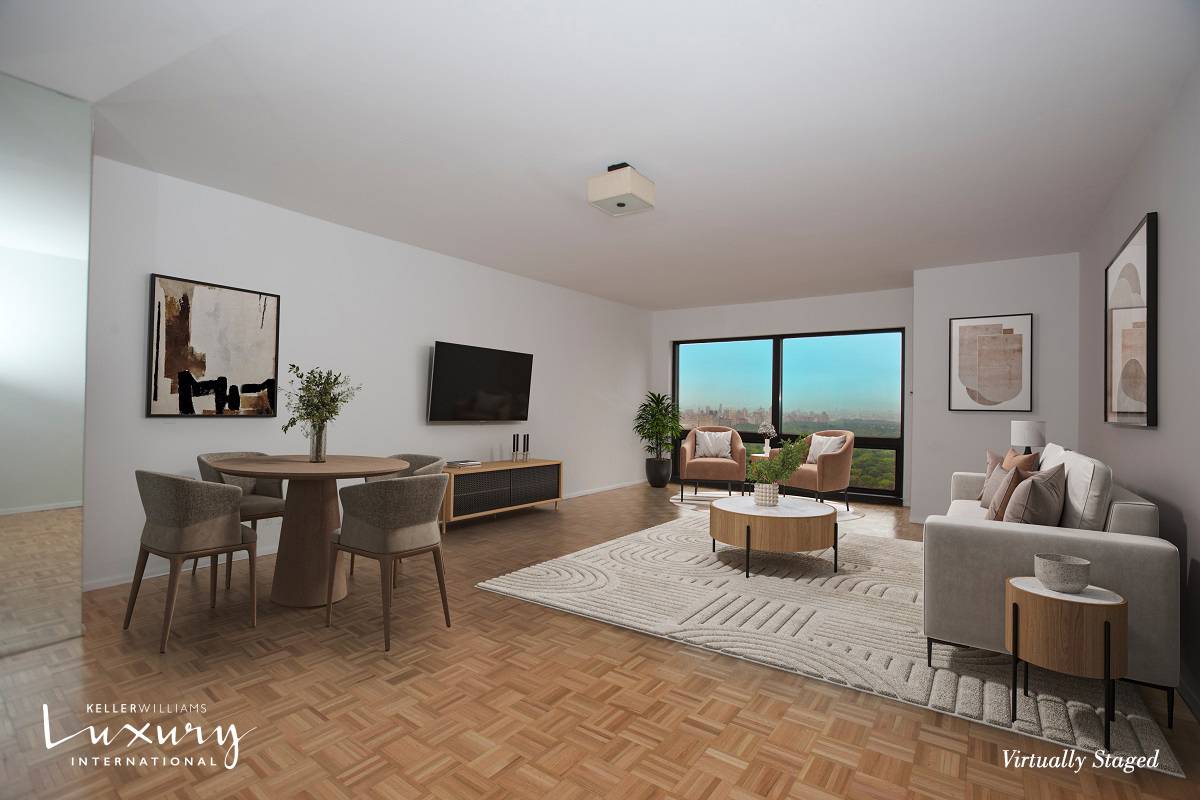 The unobstructed direct views of Central Park from both the living and primary bedroom of this beautiful 1, 125 sq.