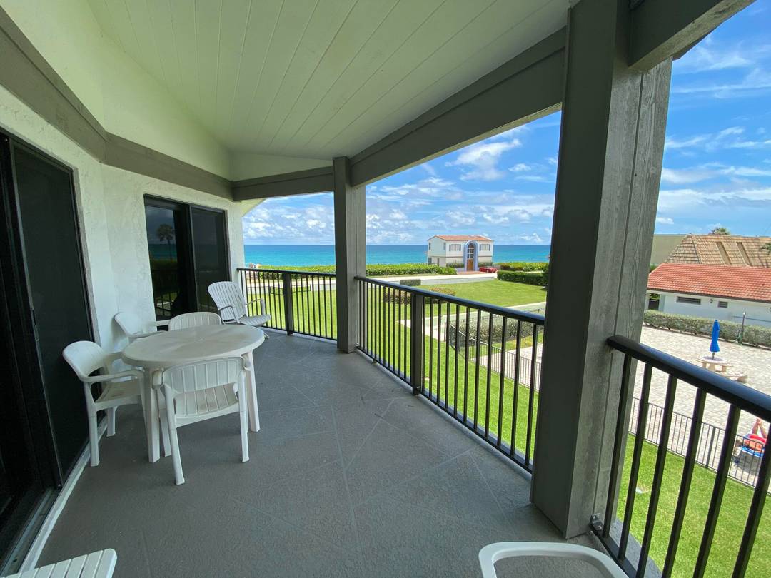 3 Bedroom 2 Bath Annual Rental with ocean views in oceanfront complex.