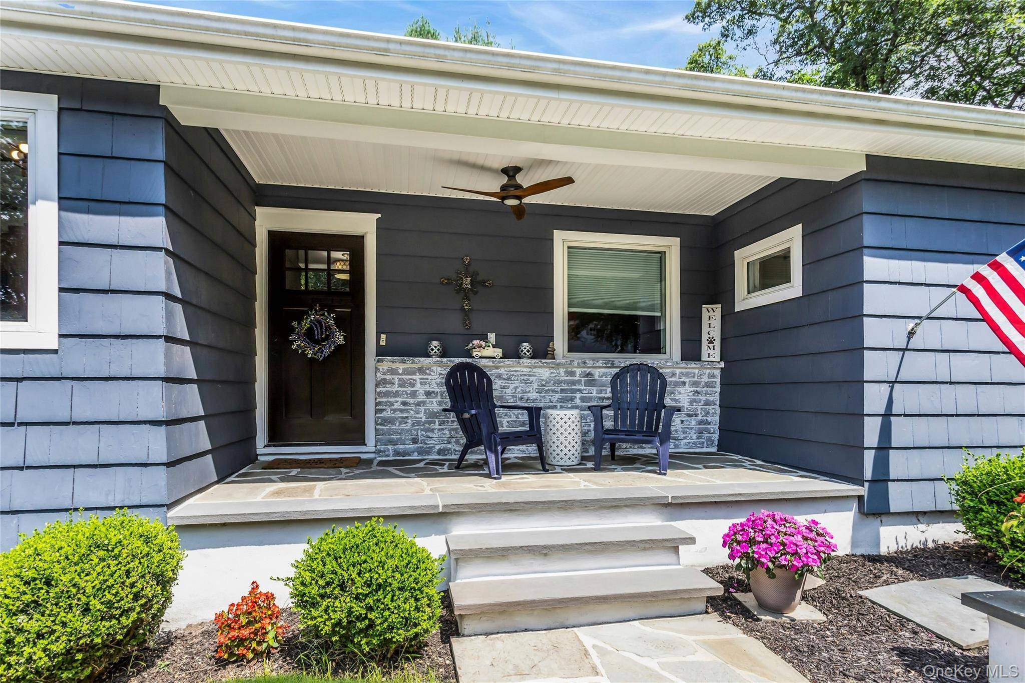 Rambling Ranch Home offers 4 Bedrooms, 3 Baths, Spacious Living Room with Mantled Fireplace, Hardwood Floors, Crown Moldings.