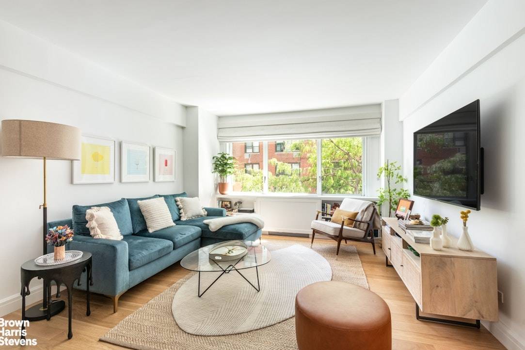 Move right into this impeccably renovated, oversized one bedroom, one bathroom apartment.