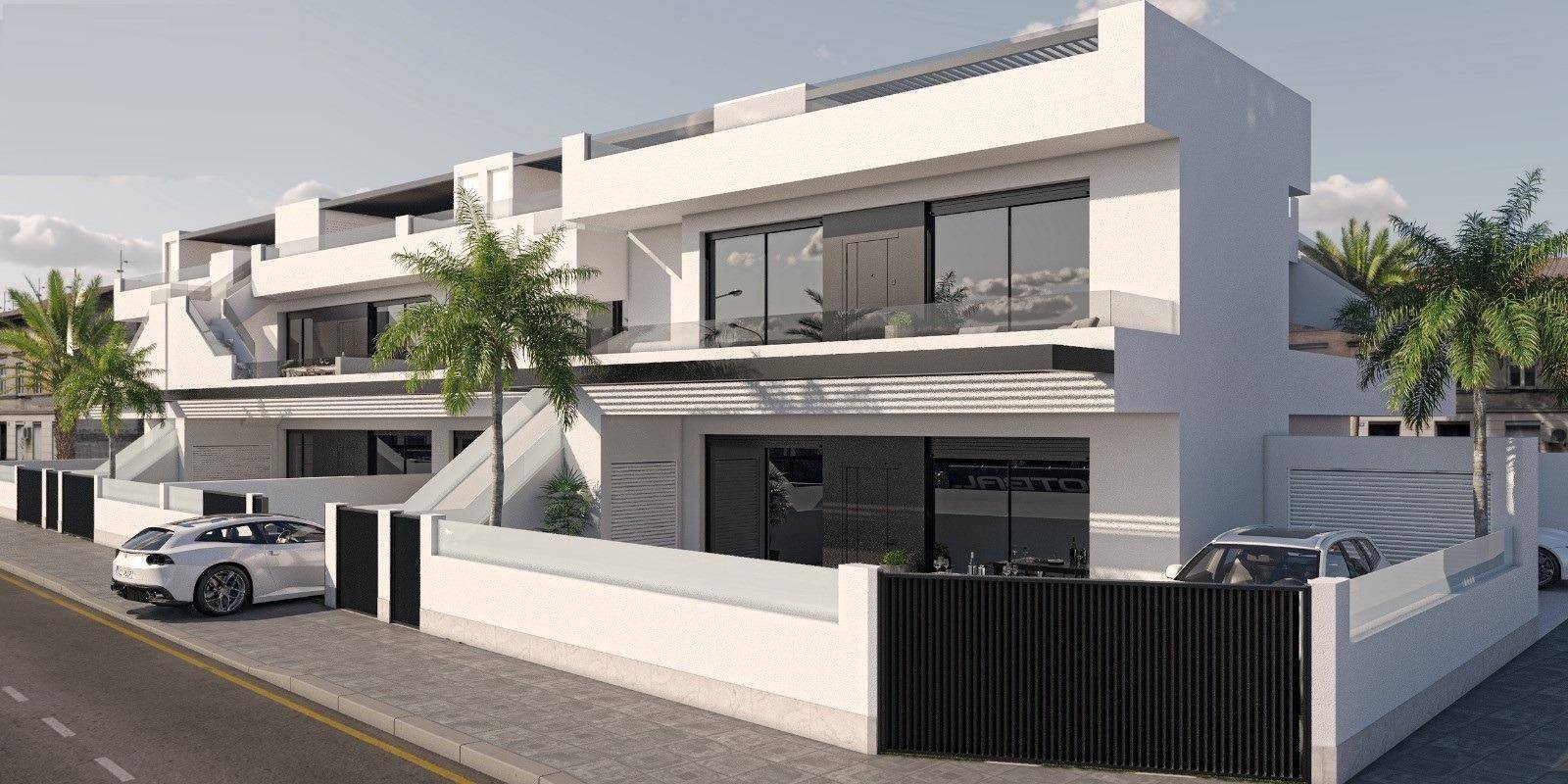 NEW BUILD BUNGALOW APARTMENTS IN SAN PEDRO DEL PINATAR New Build residential complex of beautiful modern 3 bedrooms bungalow apartments in San Pedro D