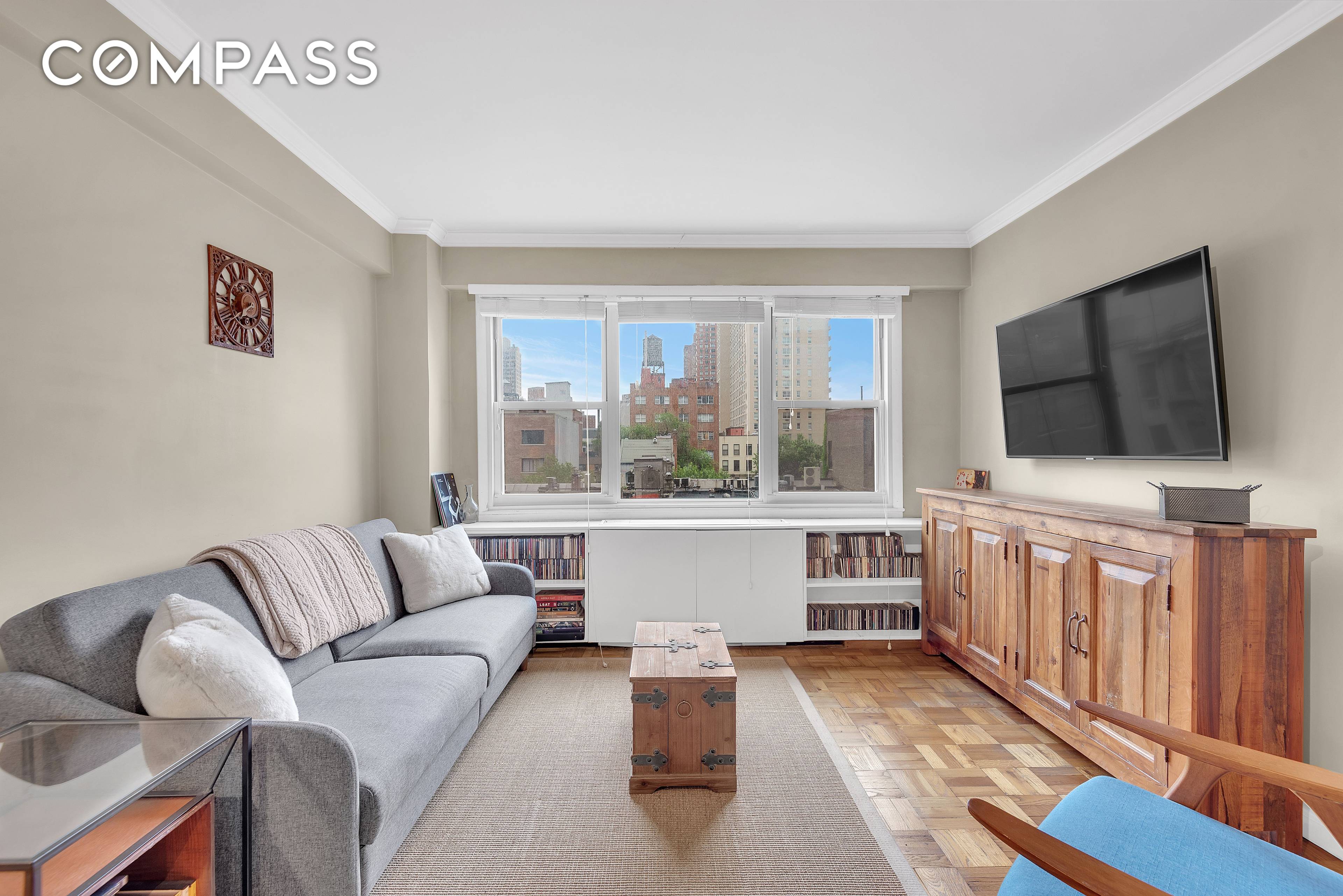 Extremely spacious, move in ready alcove studio already converted to a 1 Bed in a full service Upper East Side Coop.