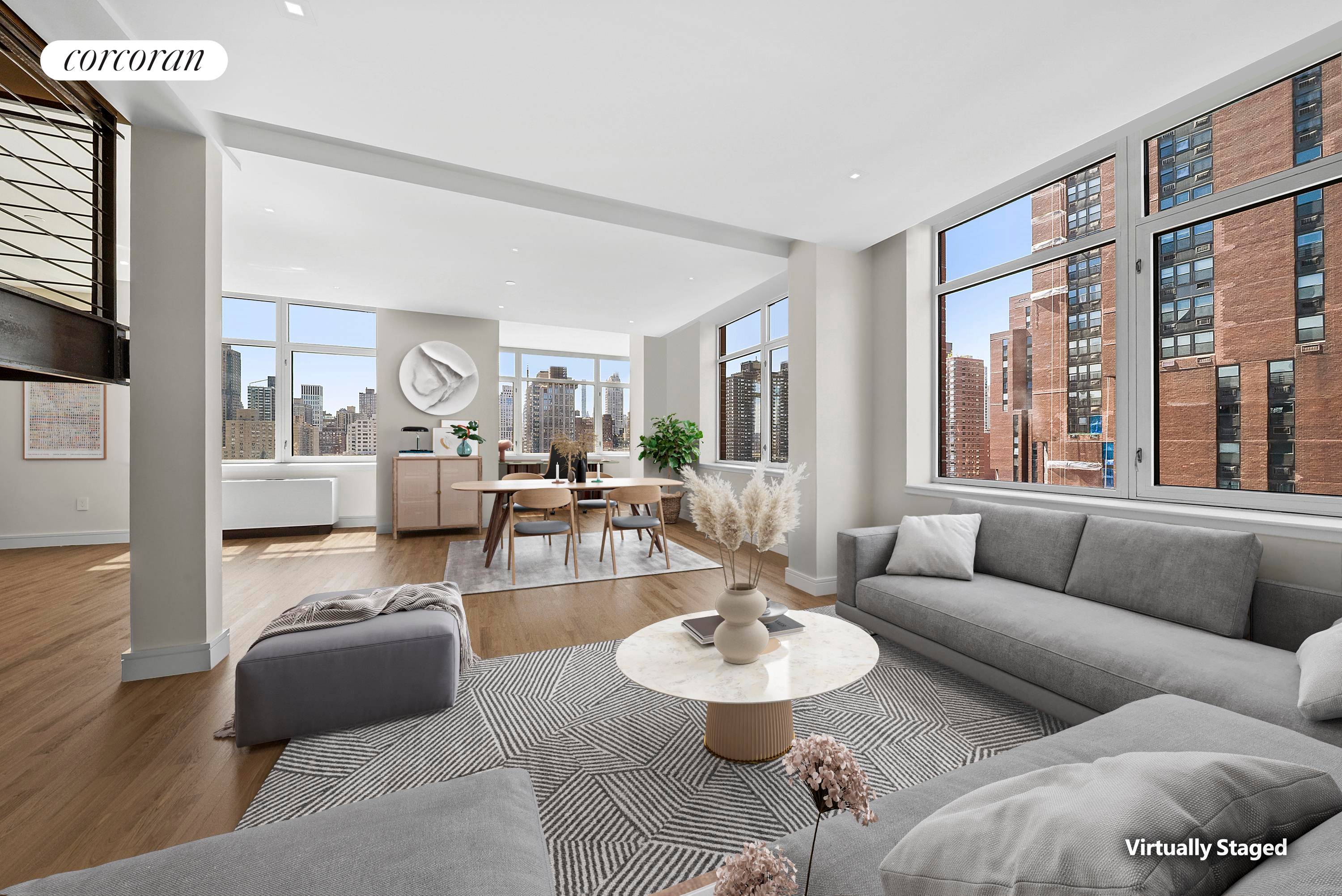 Expansive 5 Bedroom Duplex with Panoramic City Views This rare 5 bedroom, 3.