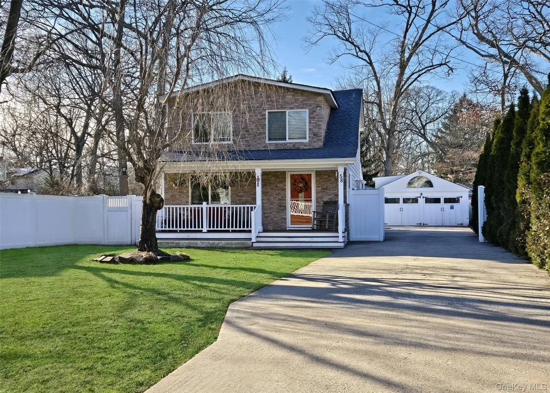 This beautiful 3 bedroom, 2 full bath Cape style home boasts a 1 year young kitchen, complete with new appliances, glass subway tile backsplash, and quartz countertops.