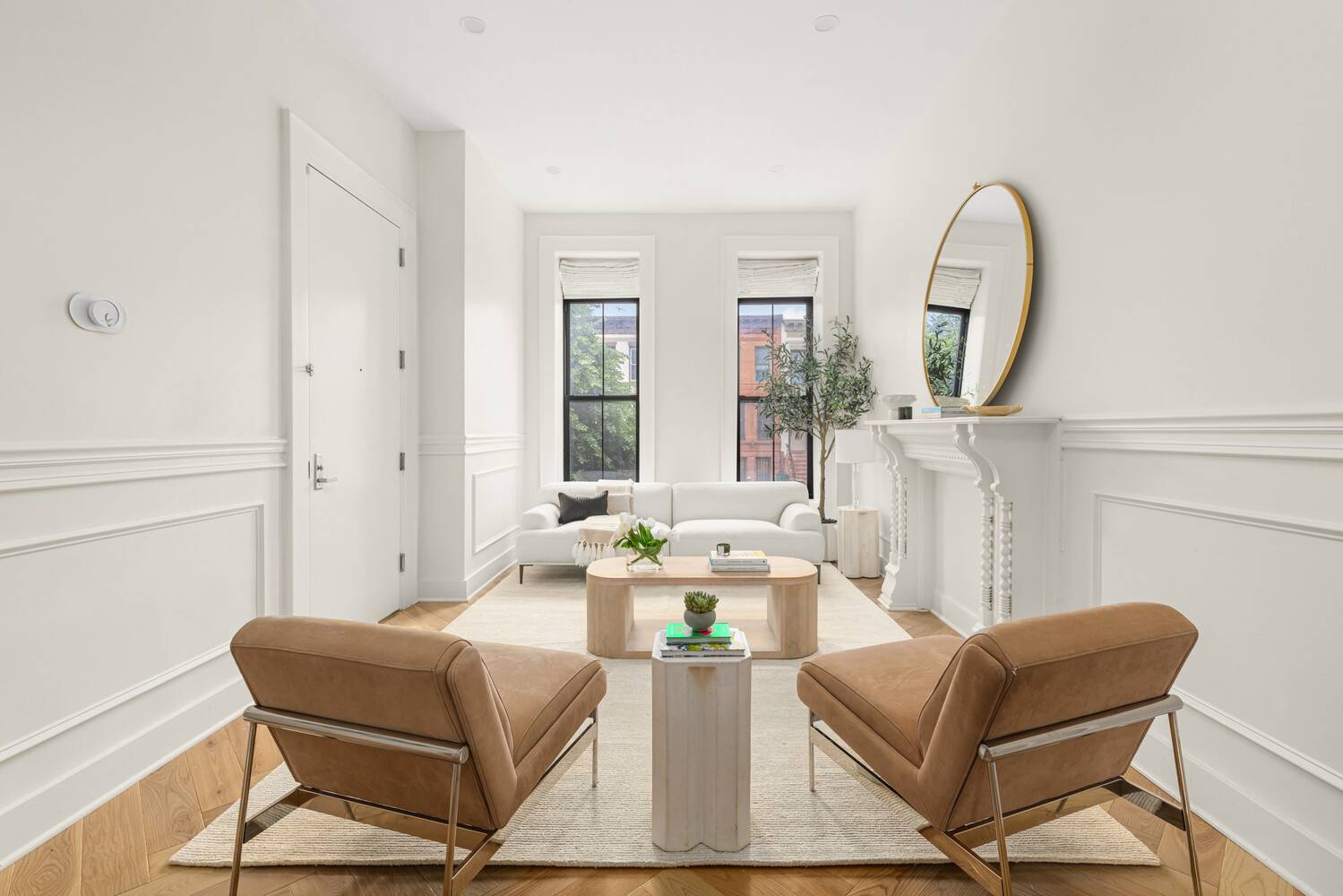 Rental in Two Family Brownstone in Perfect Location in Stuyvesant Heights featuring Newly renovated 3 bedroom, 2.