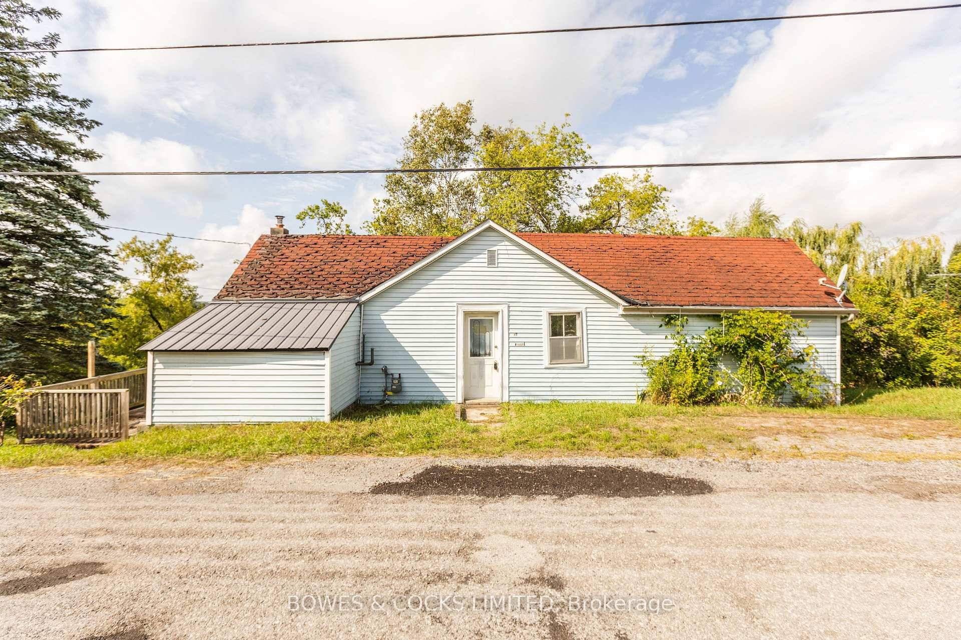 Set in the rolling hills of Bethany, this 2 bedroom bungalow sits on a very wide, treed lot that offers endless potential.