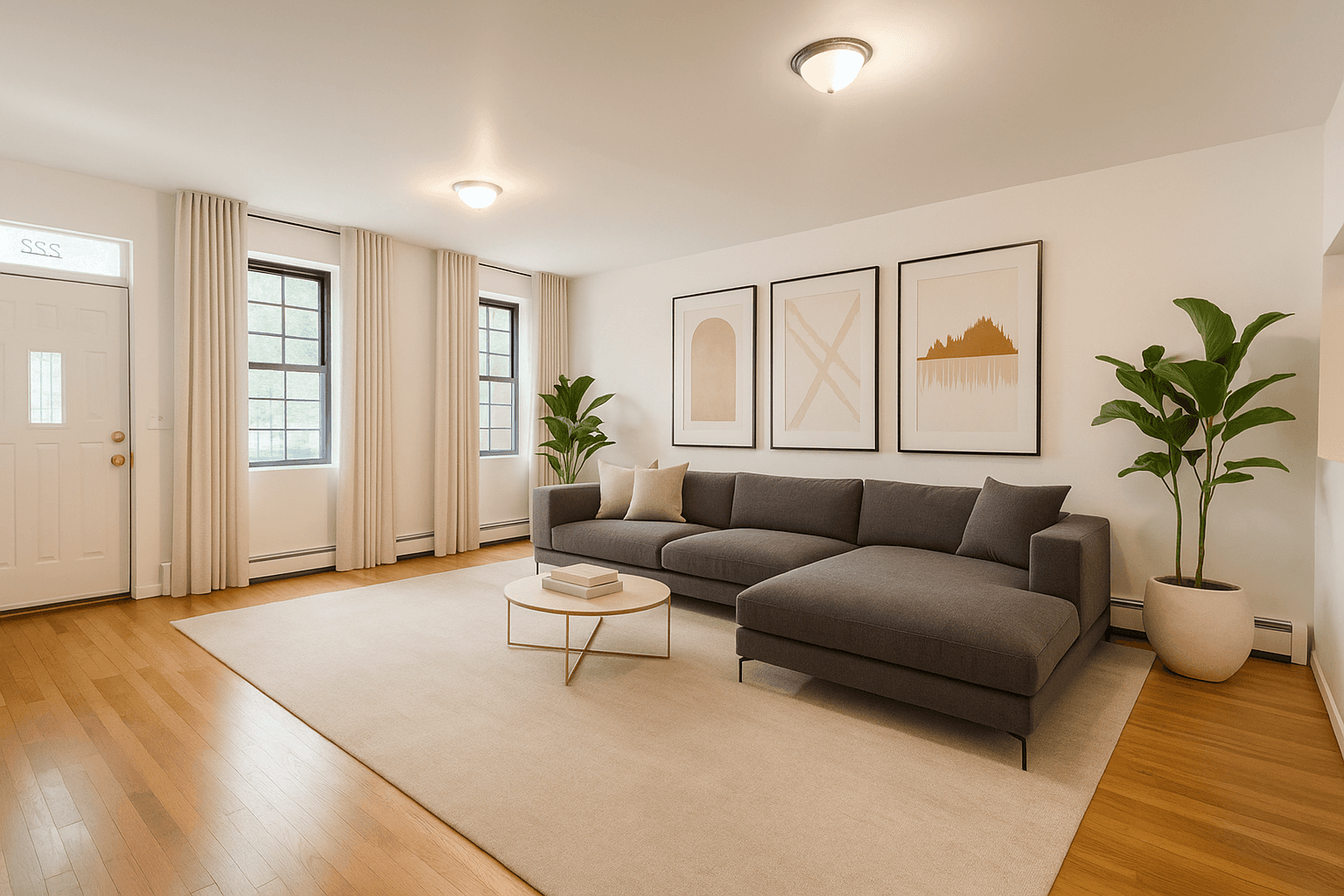 Very large 3BR 2BA apartment with private backyard.