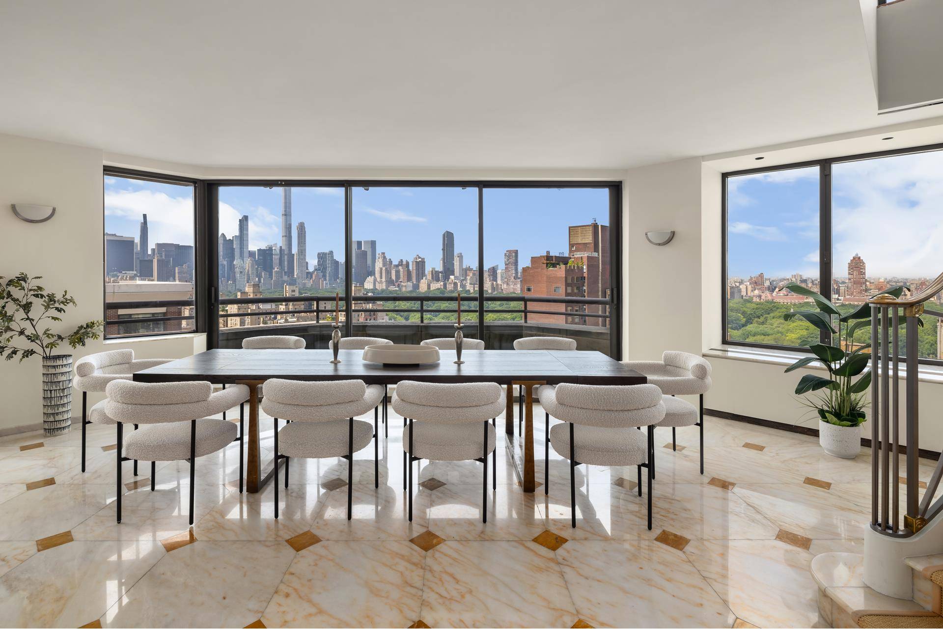 Welcome to this one of a kind duplex penthouse at 45 East 80th Street, perched atop a premier Upper East Side condo.