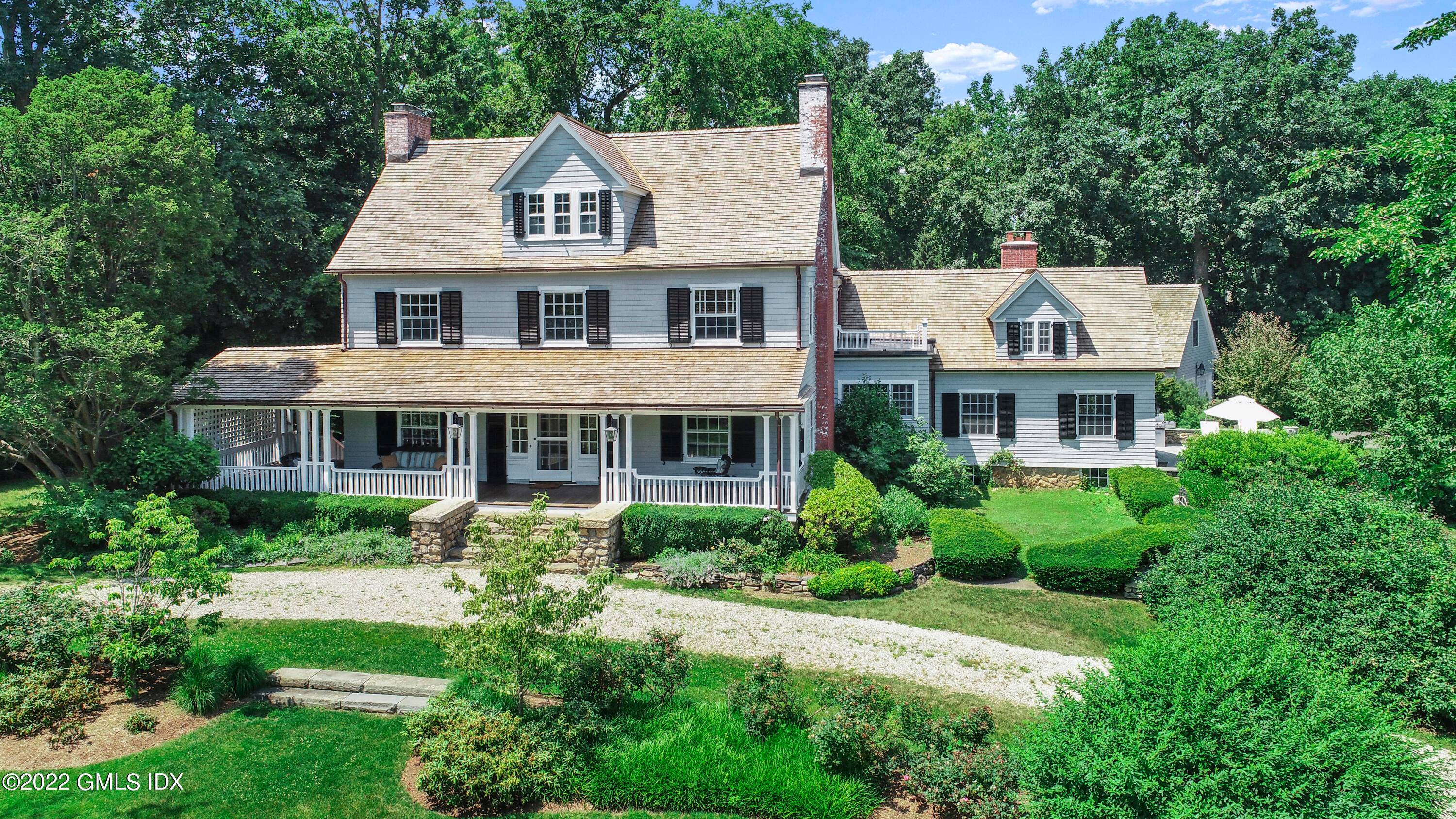 Available immediately. Gorgeous, renovated1910 colonial on almost an acre of land in a convenient Riverside location, not far from the train, schools and shops.