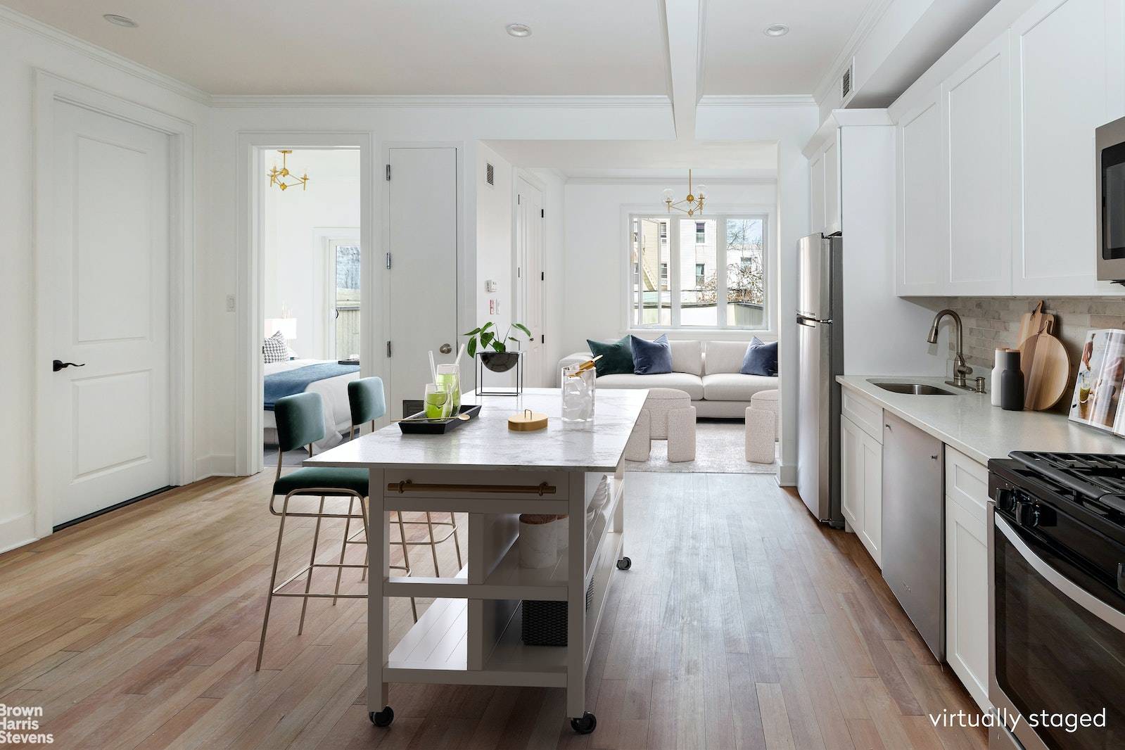 Brand new oversized one bedroom can easily be used as a 2BR apartment in elevator building, located on the border of South Slope and Greenwood Heights.
