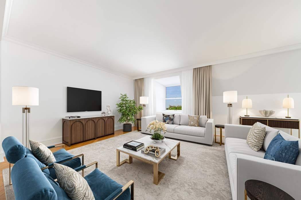 Welcome to 1 Central Park South, 1707 a luxurious three bedroom, three and a half bathroom apartment with stunning views of Central Park at the iconic Plaza Residences.
