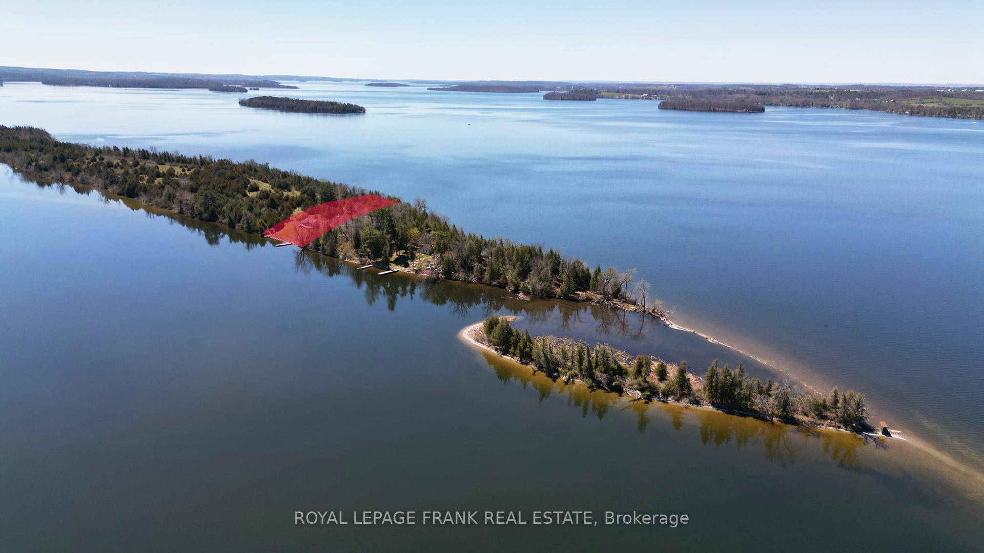 Rice Lake 3 bedroom island cottage with privately owned mainland parking only minutes away.