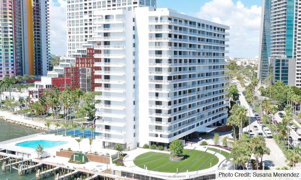 Enjoy the quiet side of Brickell with Bay views from this airy 1 1.