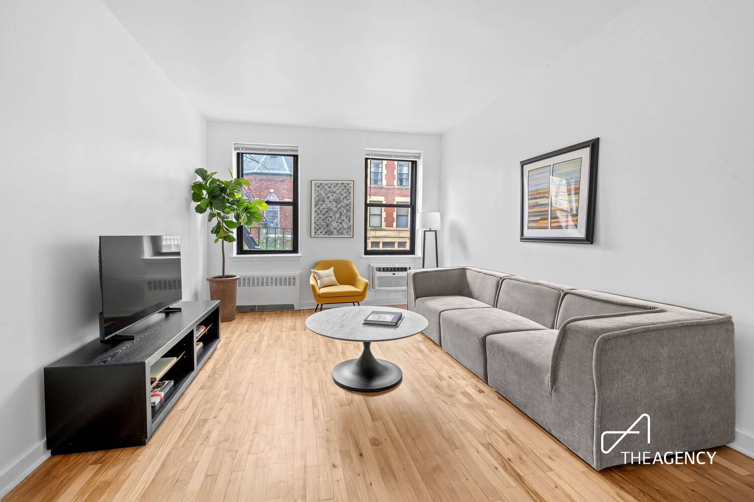 BRIGHT AND CHEERFUL IN A FLEXIBLE CO OP Apartment 4R features a south facing living room that offers space for both a dining table and a large sofa, while newly ...