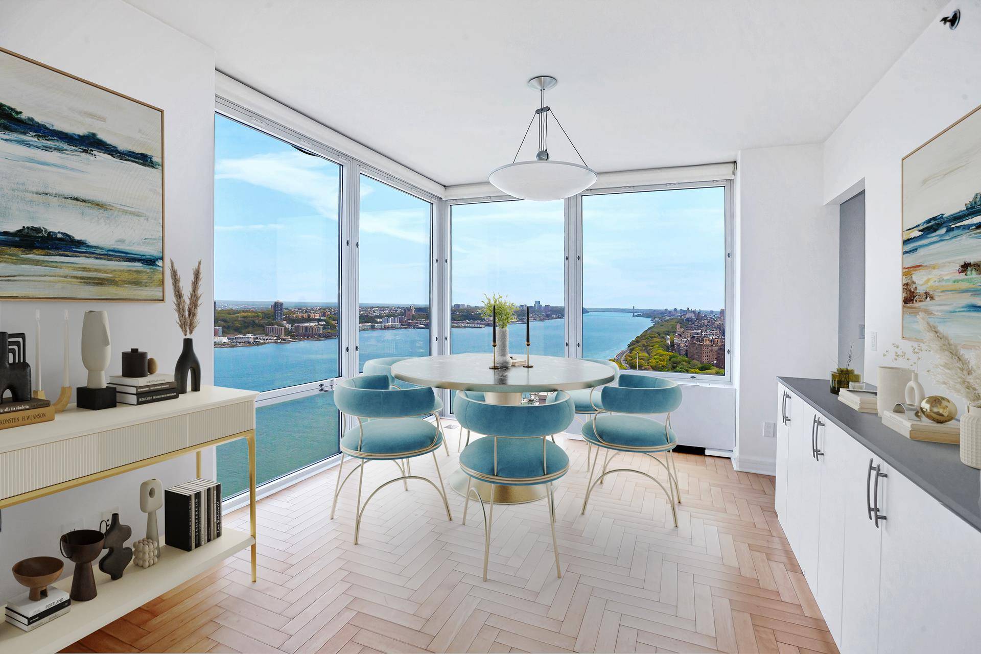 Enjoy sensational views from this 43rd floor home.