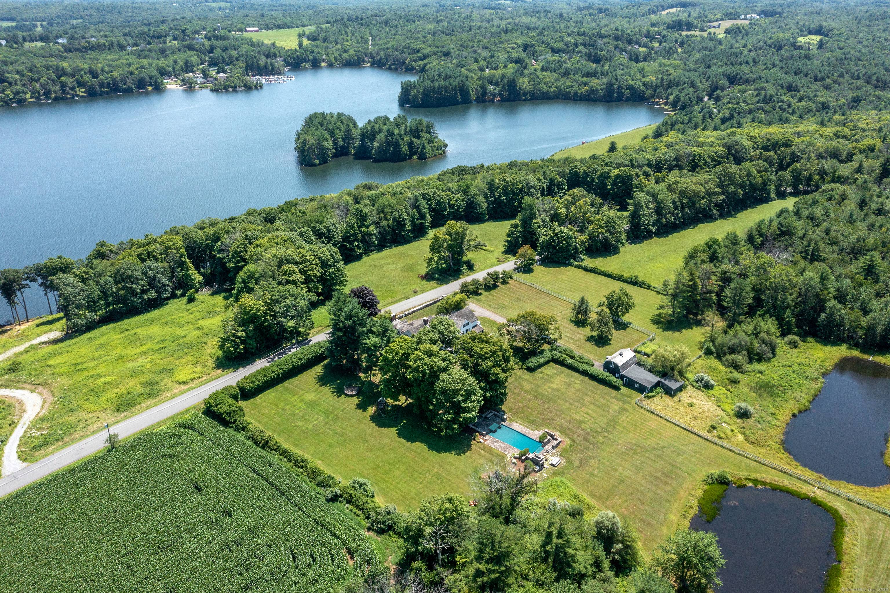 12 Acre Lakefront Classic New England Estate.