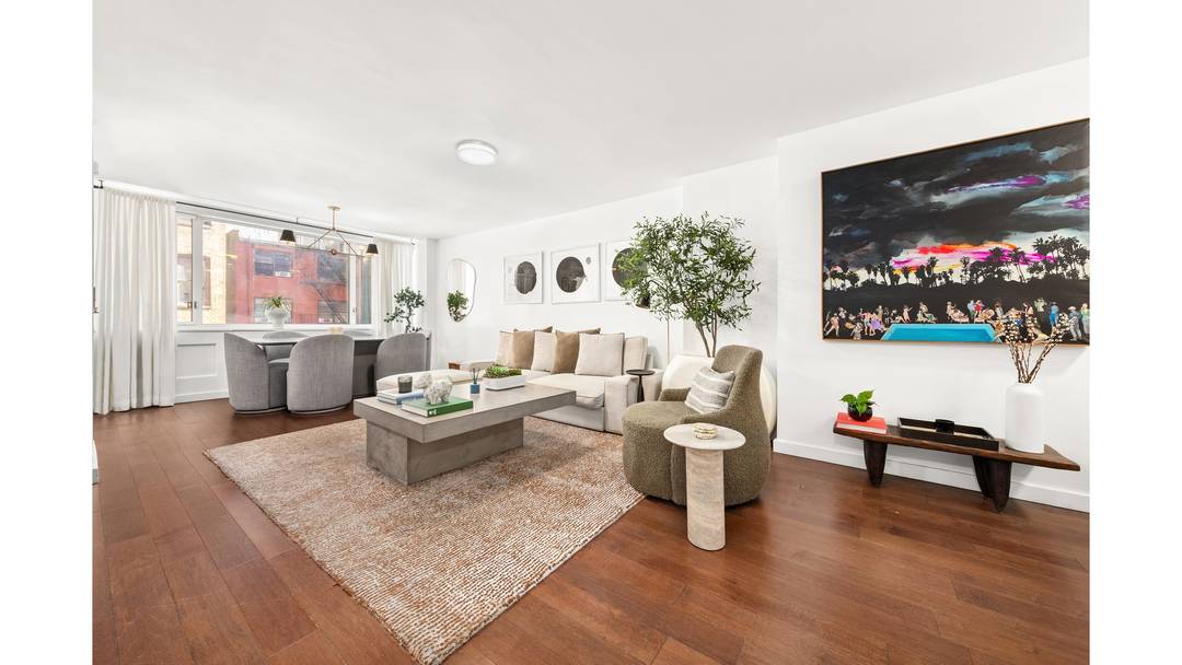 Residence 3B at 333 East 14th Street Expansive and beautifully renovated, Residence 3B is a rare Junior 4 that lives with the flexibility and scale many buyers seek in a ...