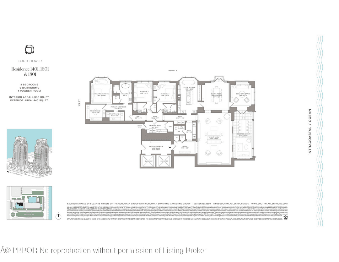 South Tower Residence 1601 is available turnkey, priced at 18, 900, 000.