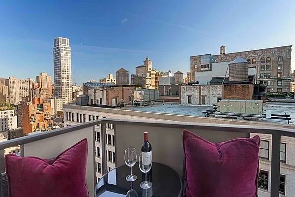 The Coveted High Floor A Line at The Ascot is a sun drenched, corner 2 bedroom, 2 bathroom residence with private balcony in the prestigious Ascot cooperative.