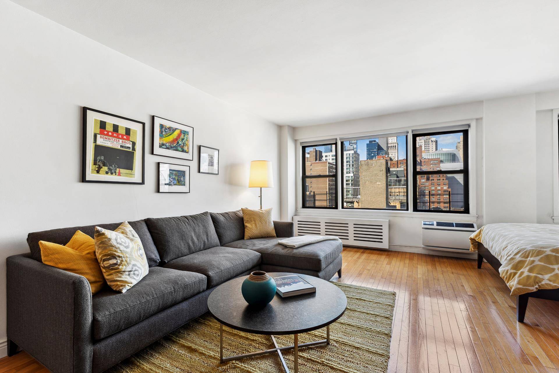 Furnished Alcove Studio in Tracy Towers Prime Location at the Intersection of Gramercy Park and Kips Bay.
