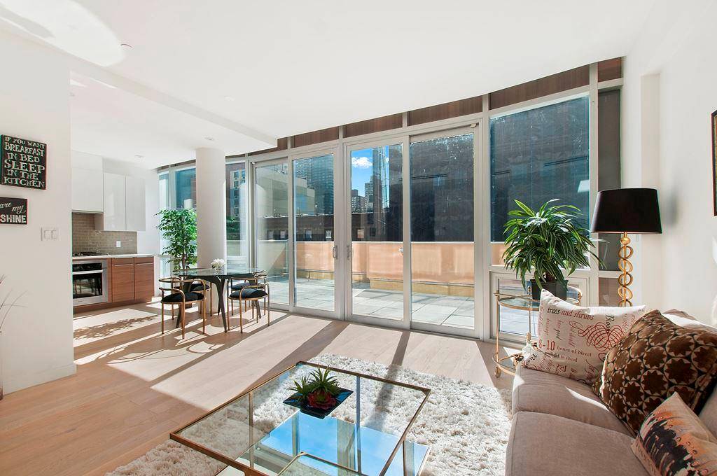 PH6A is a beautiful floor through two bedroom and two full bathroom residence featuring two very expansive terraces.