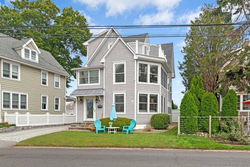 Fort Trumbull colonial coastal charmer with panoramic views of Long Island sound.