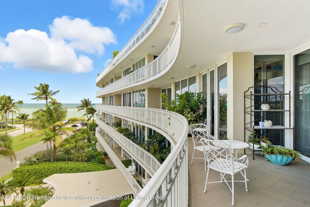 This is a very special location at the beachfront end of Royal Palm Way with views east to the blue Atlantic and unimpeded views north over the treetops to the ...