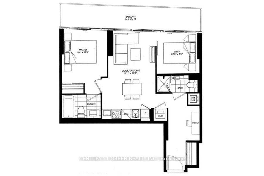 Welcome To This New EAST FACING 2 Bedroom Media 2 Bathroom Suite In M City Condo 1 Part Of Mississauga's Newest Condominium Community M City Condos !