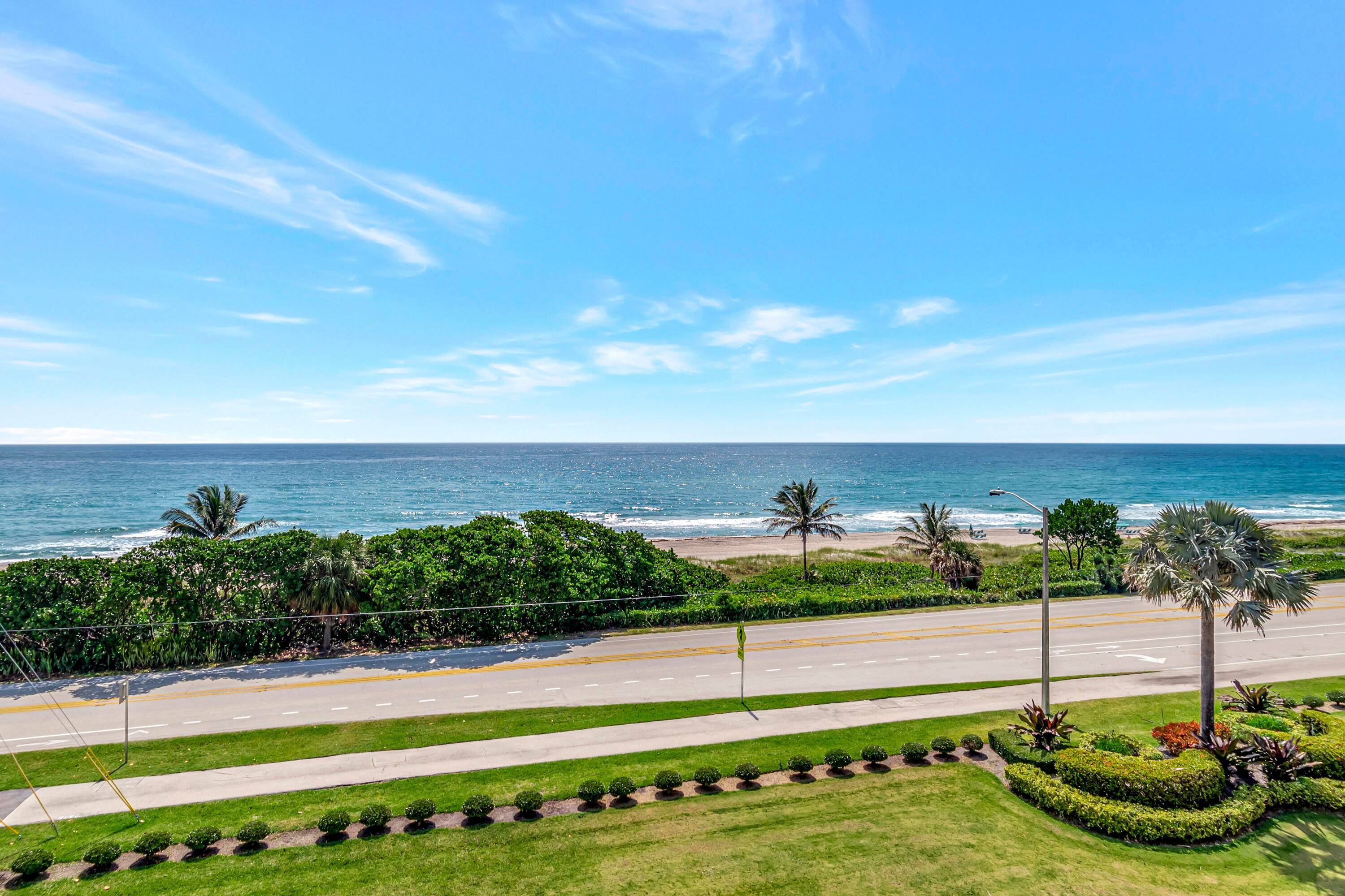 WAKE UP TO THE BEAUTIFUL PANORAMIC OCEAN VIEWS FROM THIS FURNISHED PENTHOUSE CONDO ON THE 5TH FLOOR 2 BEDROOM 2 BATH CORNER CONDO WITH 1, 388 SQ.